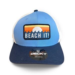 BEACH IT trucker hat cap snapback adjustable mesh Surf Beach Skate Hawaii NWOT
